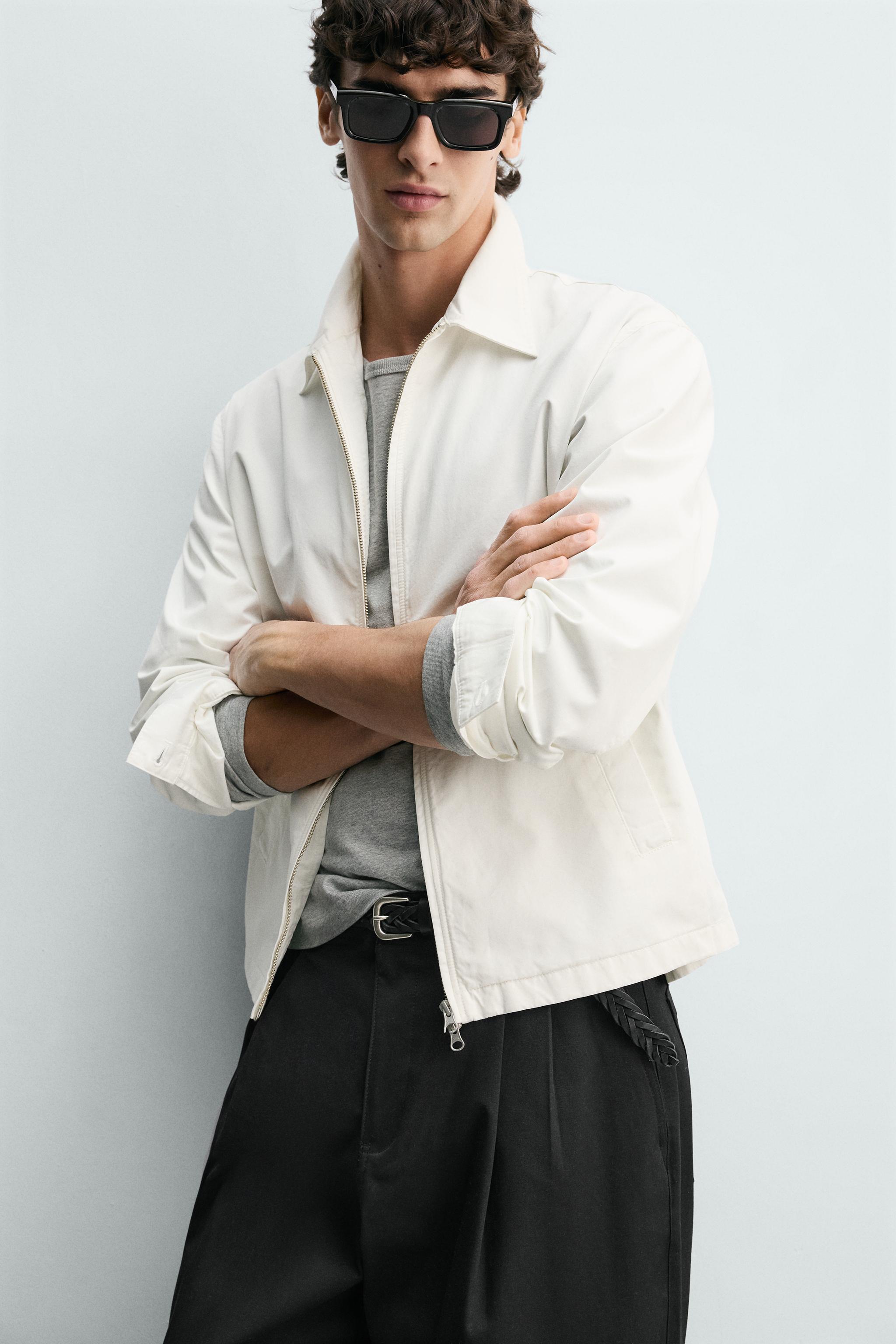 REGULAR FIT ZIP-UP OVERSHIRT